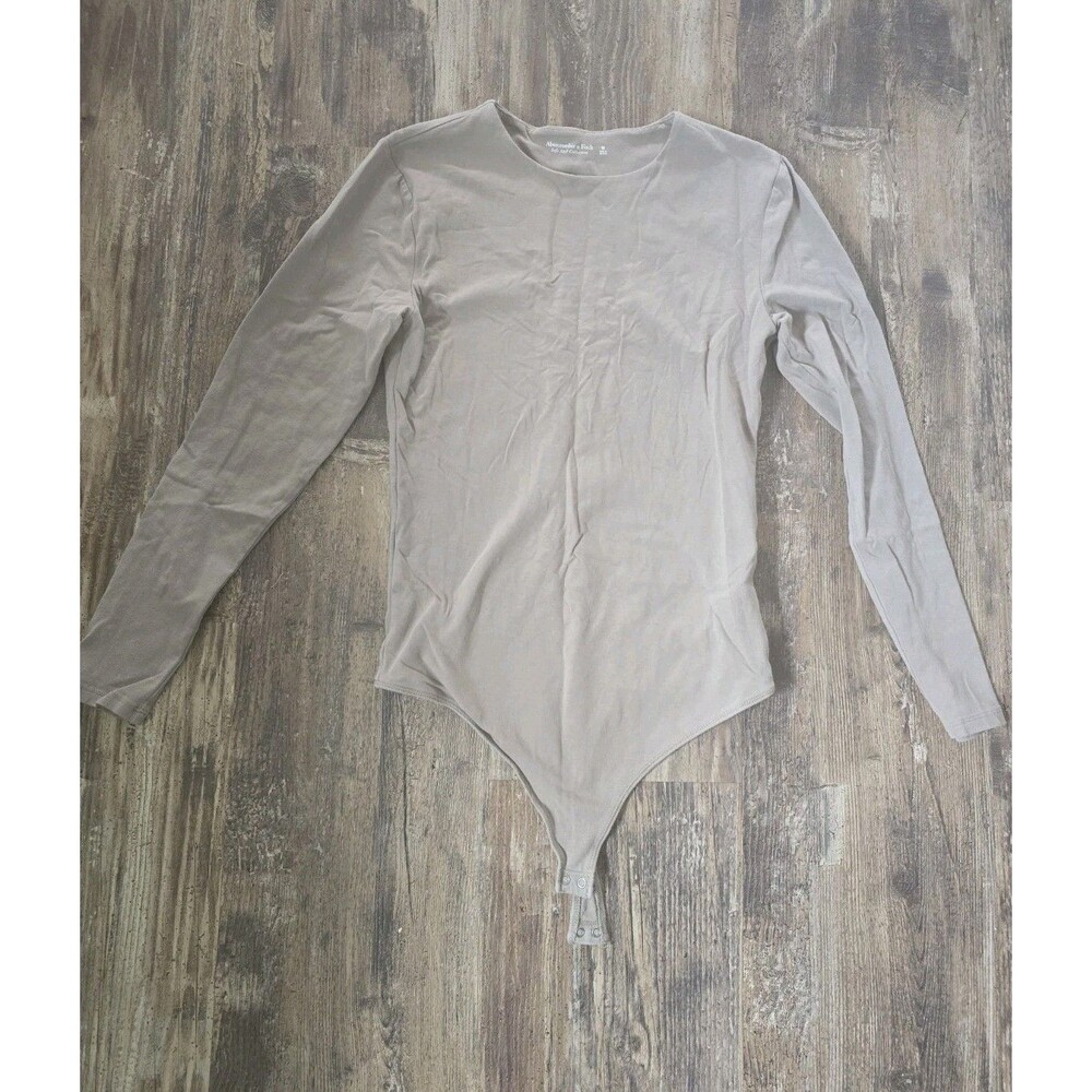 Abercrombie and Fitch Tan Beige Bodysuit sz Medium